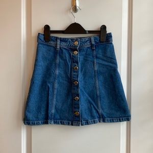 Denim mini skirt size 2 from H&M
